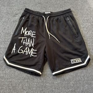 Bigger Than Basketball More Than A Game Black Shorts Mens Medium